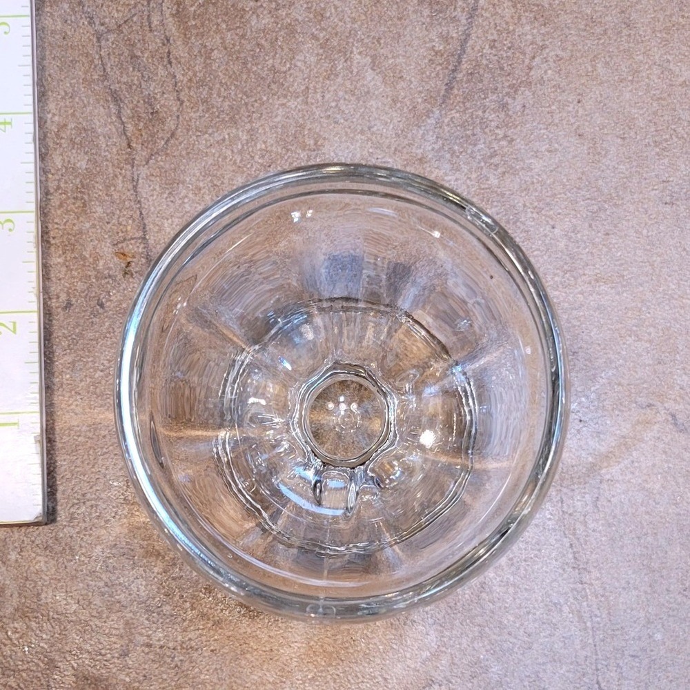 Vintage Style Clear Glass Footed Dessert Bowls Set of 9 Ice Cream Sundae Cups - Picture 9 of 16